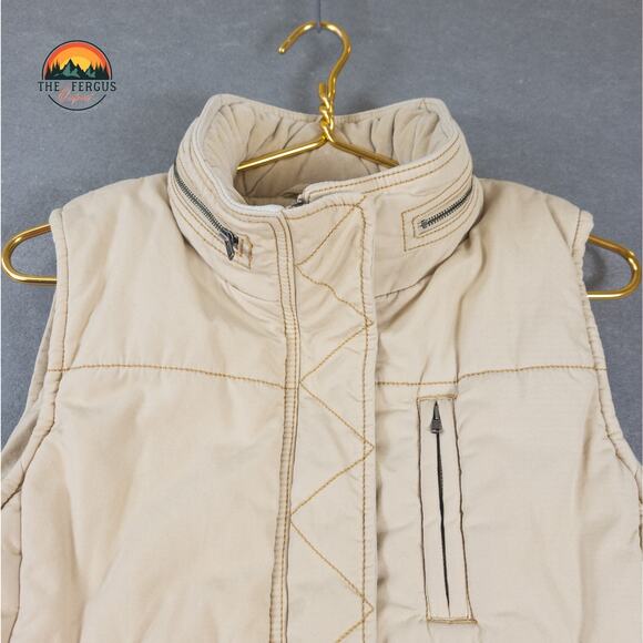 Ralph Lauren Polo White Puffer Vest Quilted Hideaway Hood Size M - Picture 3 of 11